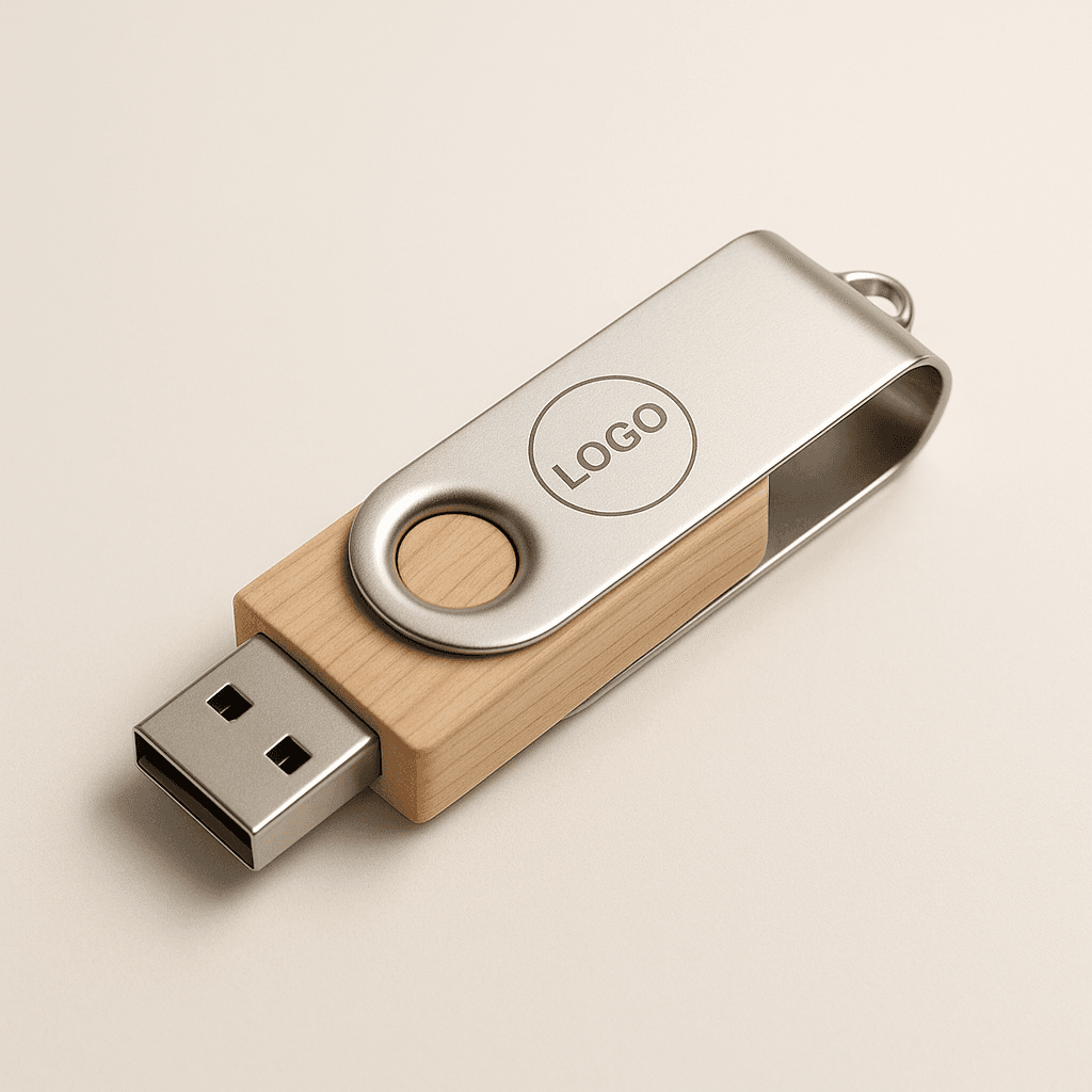 USB แฟลชไดร์ฟพิมพ์โลโก้