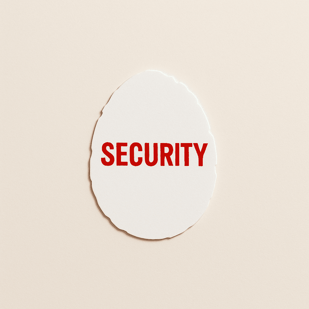 สติกเกอร์ Security เปลือกไข่