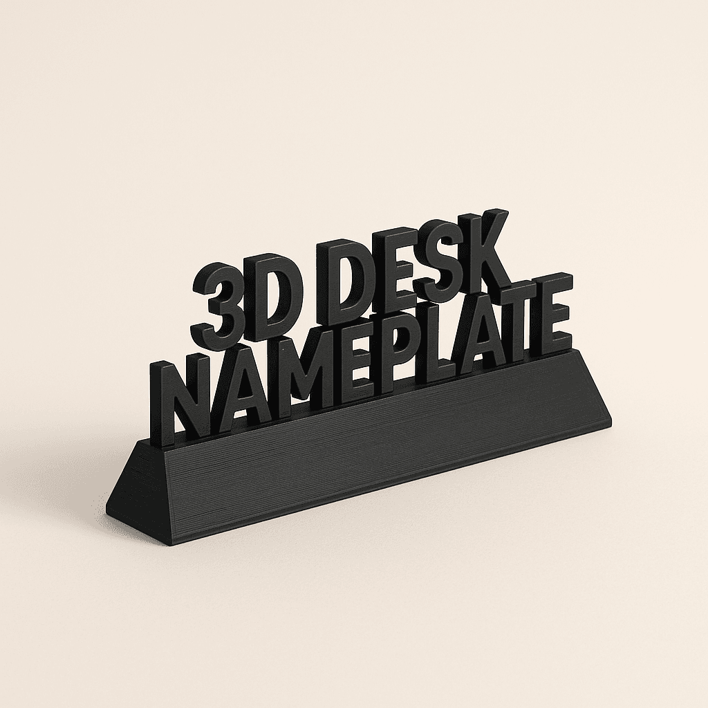 ป้ายชื่อตั้งโต๊ะ 3D